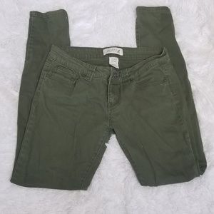 Jalate Jeans Forest Green Skinny Jeans